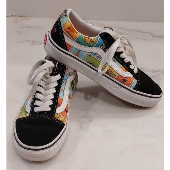 Vans Shoes - Vans "Loteria Old Skool" Sneakers (Multi/True White) Skate Women Sz 6 / Mens 4.5